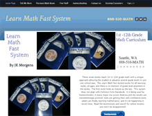 Tablet Screenshot of learnmathfastbooks.com
